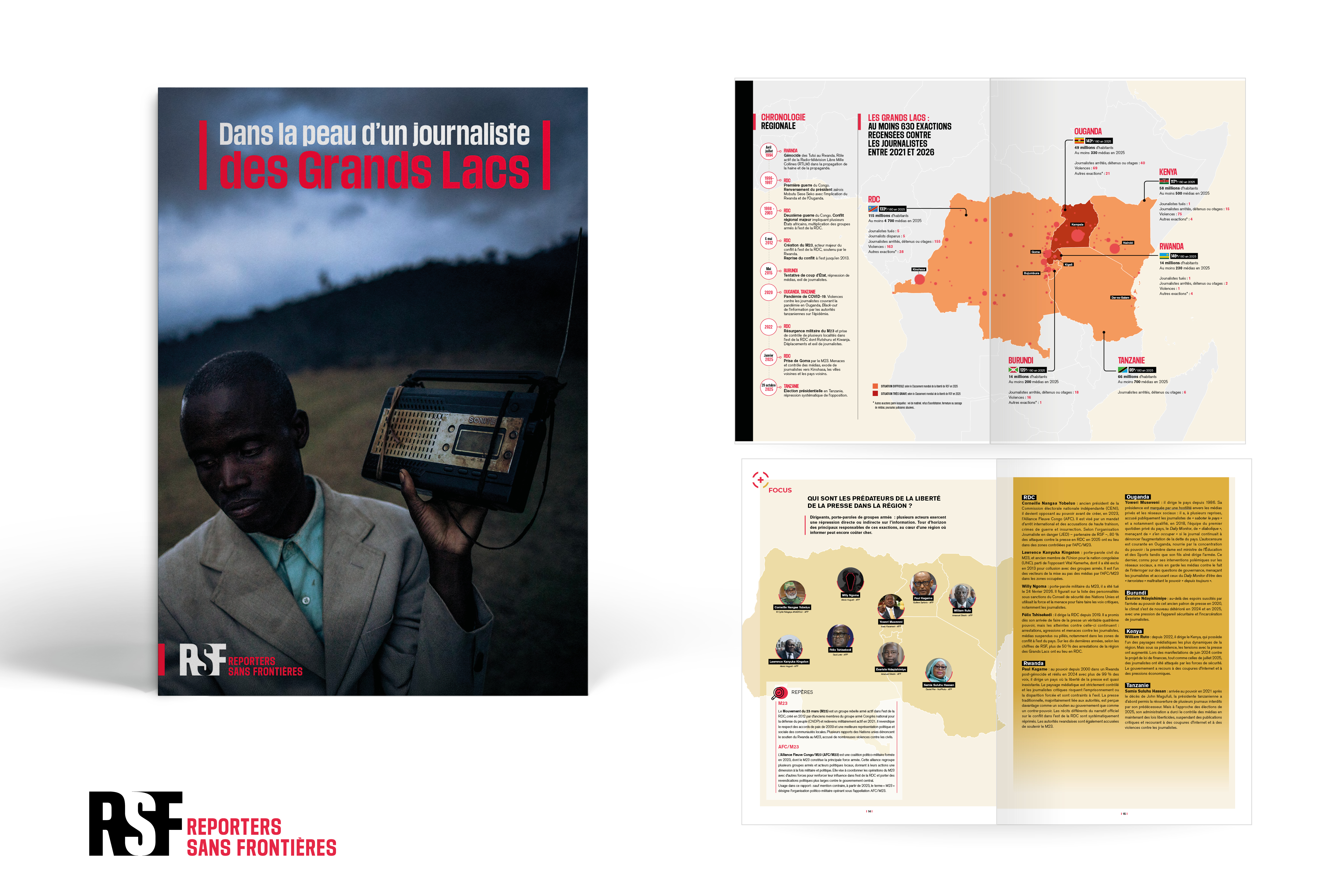 Création du rapport Grands lacs / Client : RSF